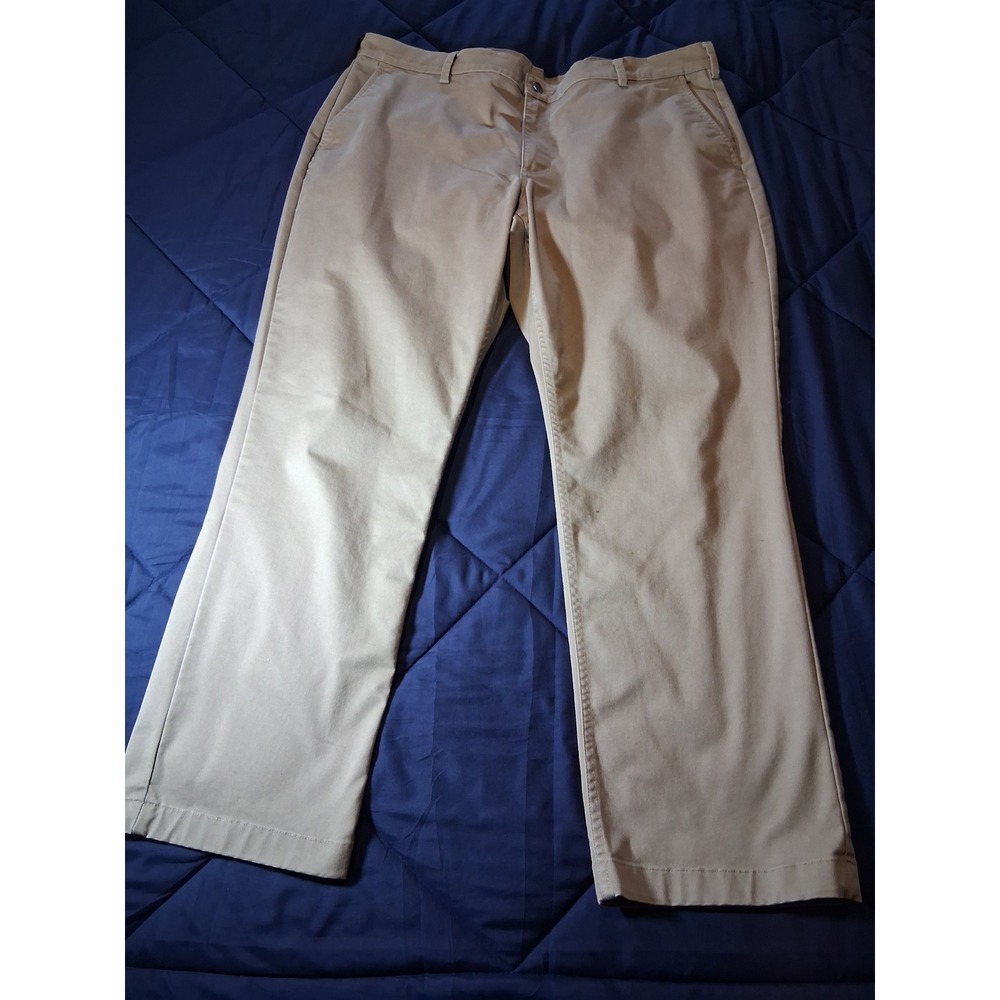 40 Grit by Duluth Trading Co Mens Slim Fit Chino Pants Khaki Tan 44x32 Stretch